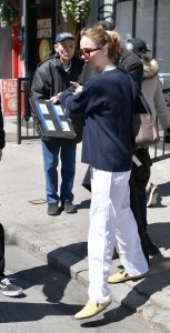 Jennifer Lawrence in a White Pants