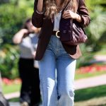 Jessica Alba in a Brown Blazer Was Seen Out in Beverly Hills 04/27/2026