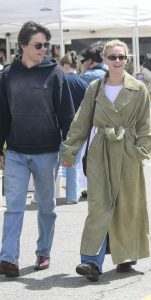 Lili Reinhart in an Olive Coat