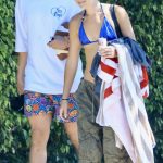 Olivia Ponton in a Blue Bra Was Seen Out with Joe Burrow in Los Angeles 03/29/2026