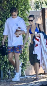 Olivia Ponton in a Blue Bra