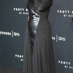 Rihanna in a Black Dress Attends the After-Party for Her Fenty Beauty Launch in Mumbai 04/24/2026