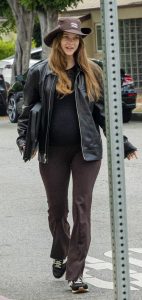 Barbara Palvin in a Brown Hat