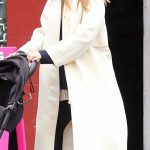 Jennifer Lawrence in a White Trench Coat for a Stroller Stroll in New York City 04/30/2026