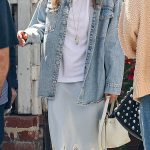 Jessica Alba in a Blue Denim Jacket Was Seen Out in Los Angeles 05/10/2026