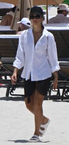Jessica Alba in a White Shirt