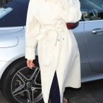 Kaia Gerber in a White Trench Coat Arrives for Dinner at Giorgio Baldi in West Hollywood 05/26/2026