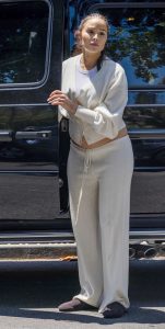 Olivia Culpo in a White Ensemble