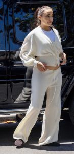 Olivia Culpo in a White Ensemble
