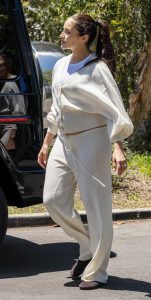 Olivia Culpo in a White Ensemble