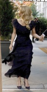 Sydney Sweeney in a Black Dress