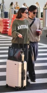 Camila Mendes in an Olive Sweatshirt