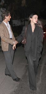 Dove Cameron in a Black Oversized Blazer