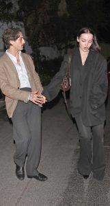 Dove Cameron in a Black Oversized Blazer