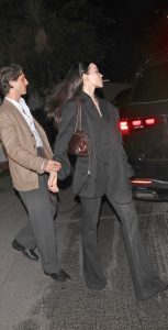 Dove Cameron in a Black Oversized Blazer