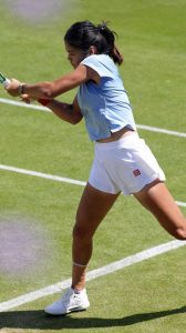 Emma Raducanu in a White Shorts