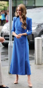 Kate Middleton in a Blue Dress