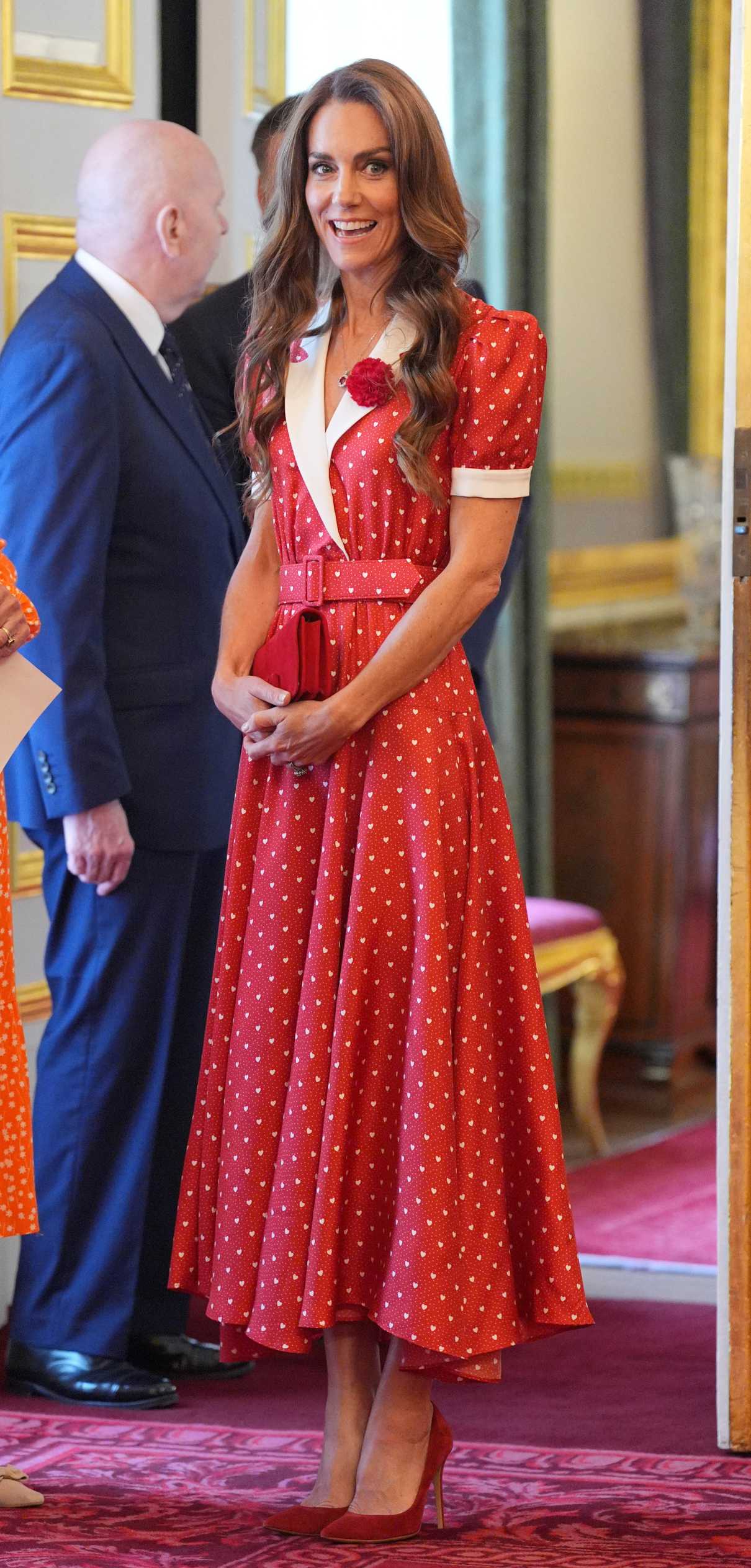 Kate Middleton in a Red Dress