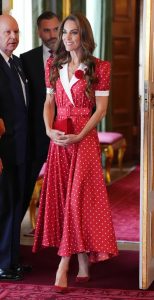 Kate Middleton in a Red Dress