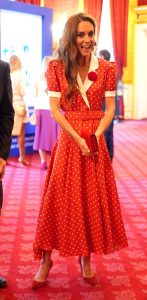 Kate Middleton in a Red Dress