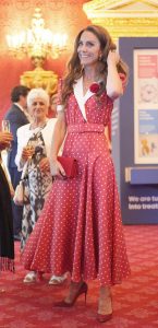 Kate Middleton in a Red Dress