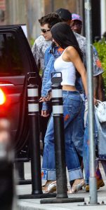 Kylie Jenner in a White Tank Top