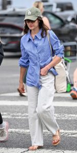 Lucy Hale in an Olive Cap