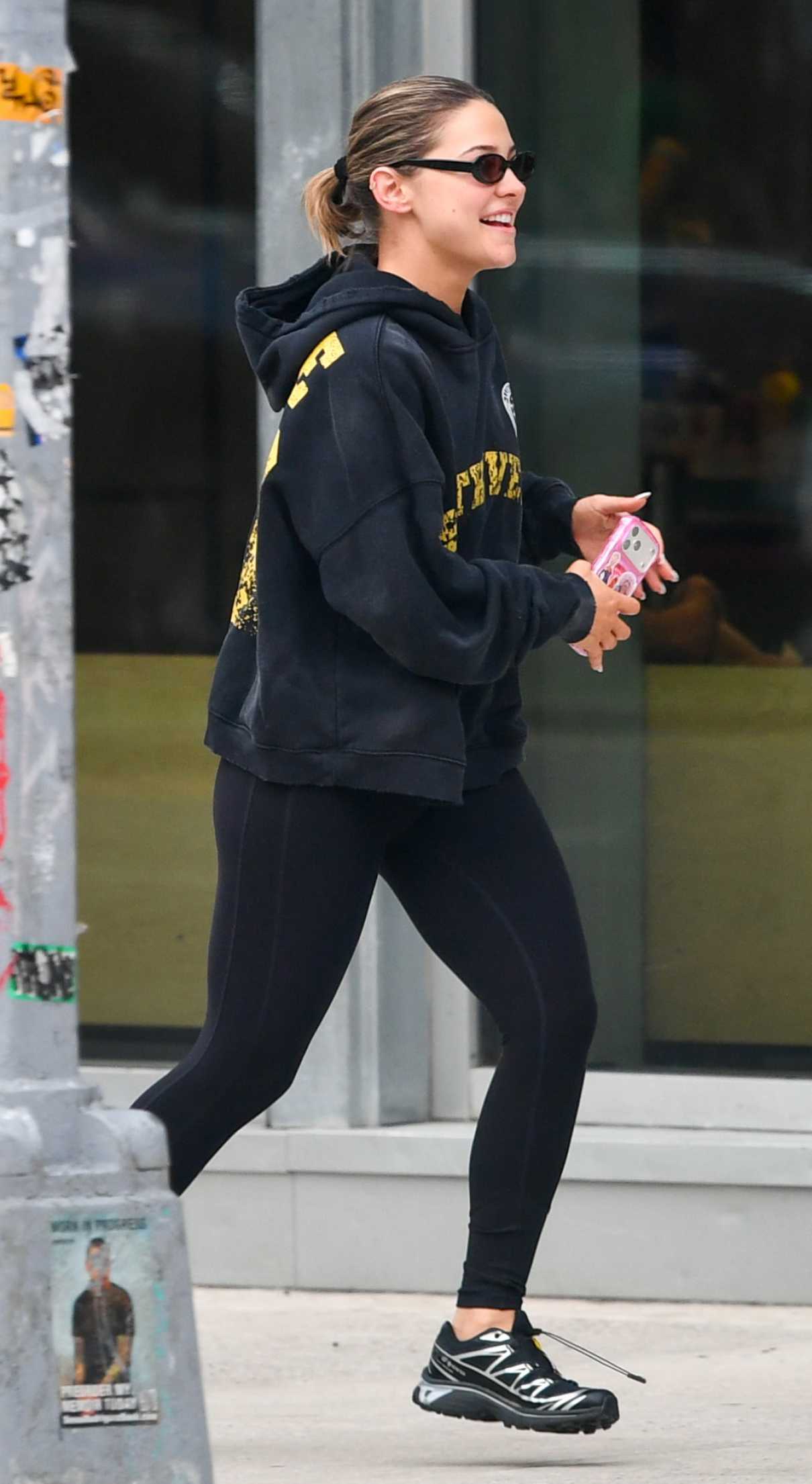 Madelyn Cline in a Black Hoodie