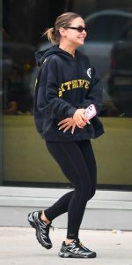 Madelyn Cline in a Black Hoodie