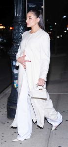 Olivia Culpo in a White Ensemble