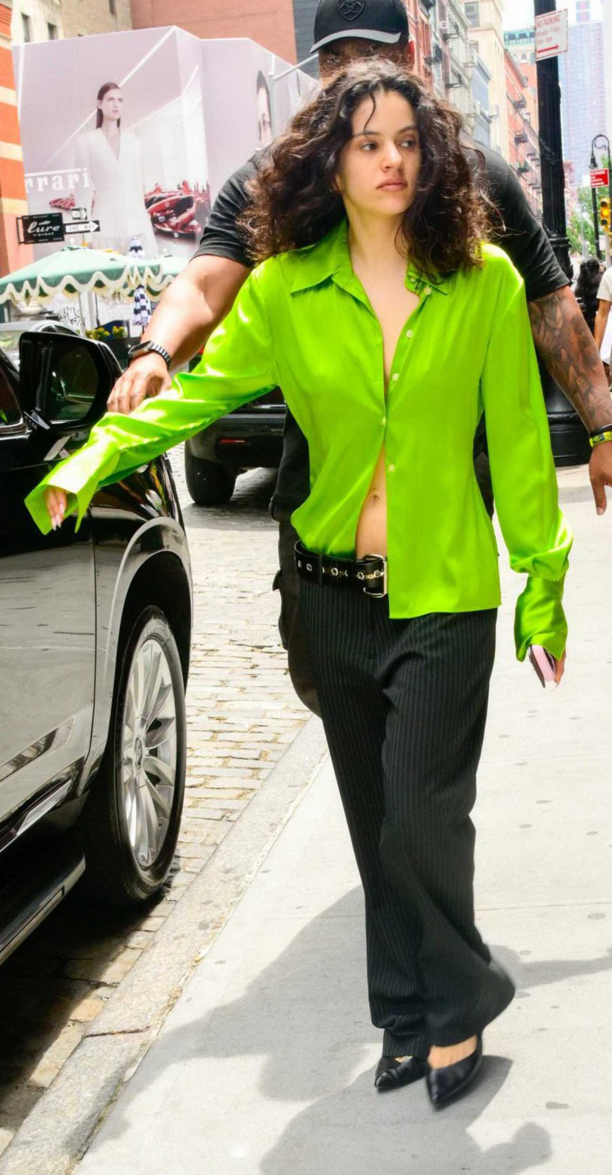 Rosalia in a Neon Green Shirt