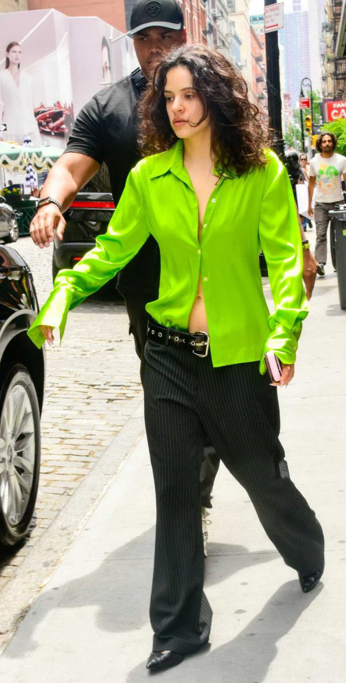 Rosalia in a Neon Green Shirt