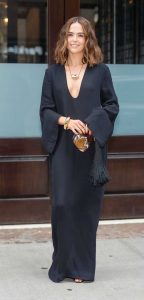 Zoey Deutch in a Black Dress