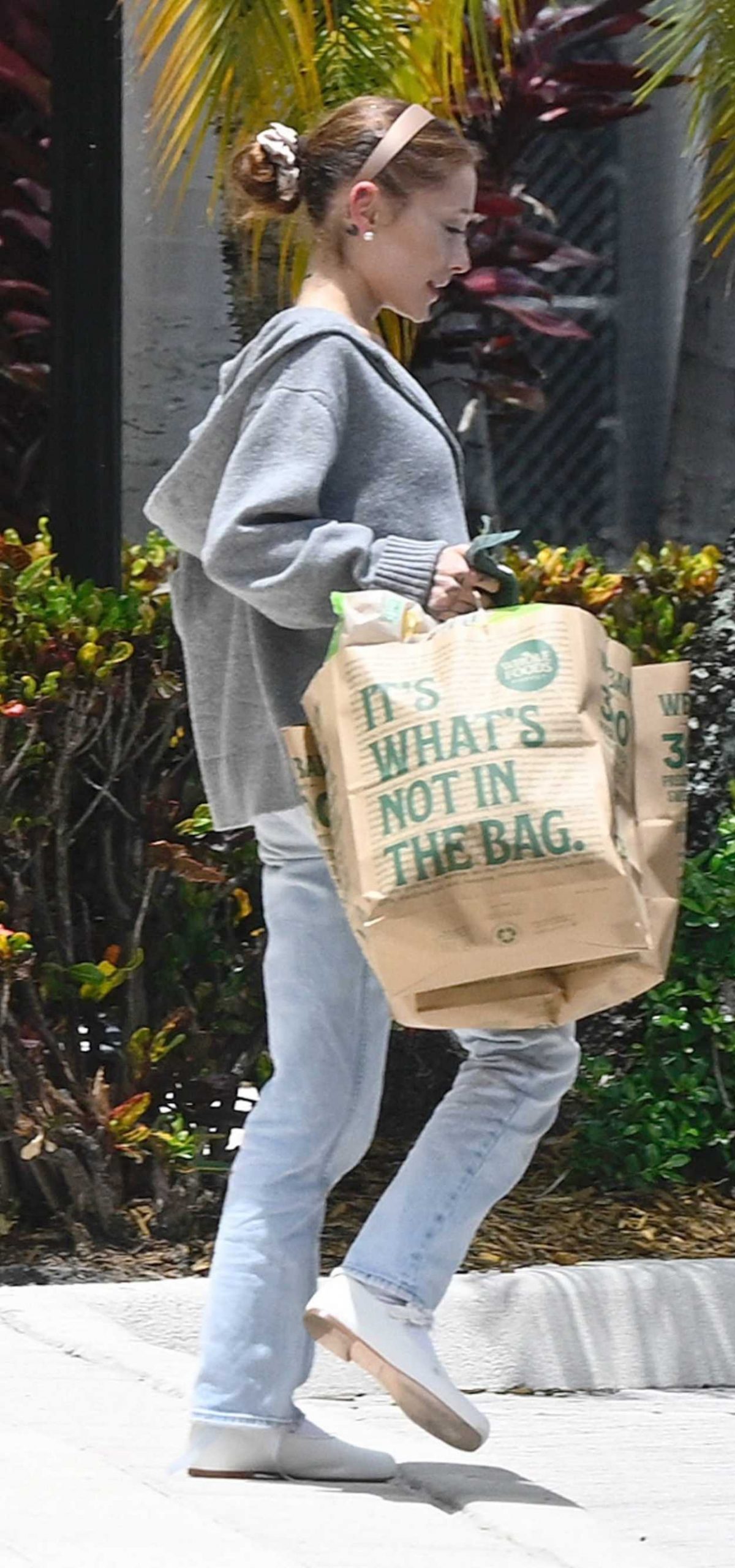 Ariana Grande in a Baby Blue Jeans