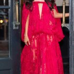Camila Cabello in a Red Dress on Her Way to Taylor Swift and Travis Kelce’s Wedding in New York City 07/03/2026