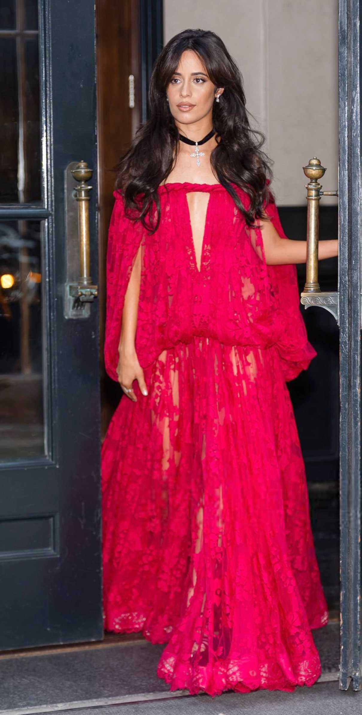 Camila Cabello in a Red Dress