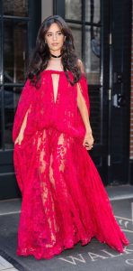 Camila Cabello in a Red Dress