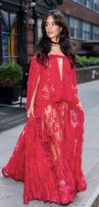 Camila Cabello in a Red Dress