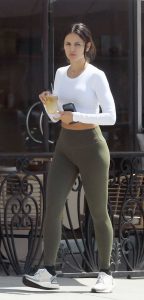 Eiza Gonzalez in an Olive Leggings