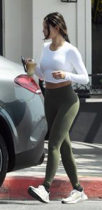 Eiza Gonzalez in an Olive Leggings