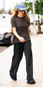 Jennifer Lawrence in a Black Tee