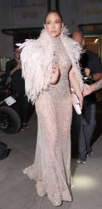 Jennifer Lopez in a See-Through Dress