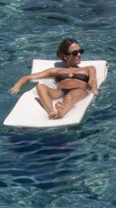 Jessica Alba in a Brown Bikini