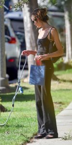 Kaia Gerber in a Black Top