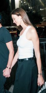 Karlie Kloss in a White Tank Top