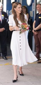 Kate Middleton in a White Dress