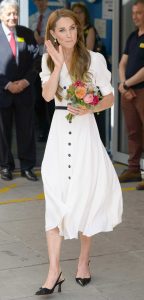 Kate Middleton in a White Dress