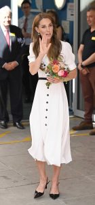 Kate Middleton in a White Dress