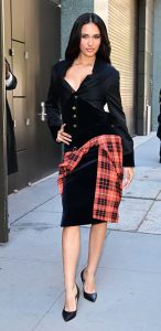 Kylie Cantrall in a Black Ensemble