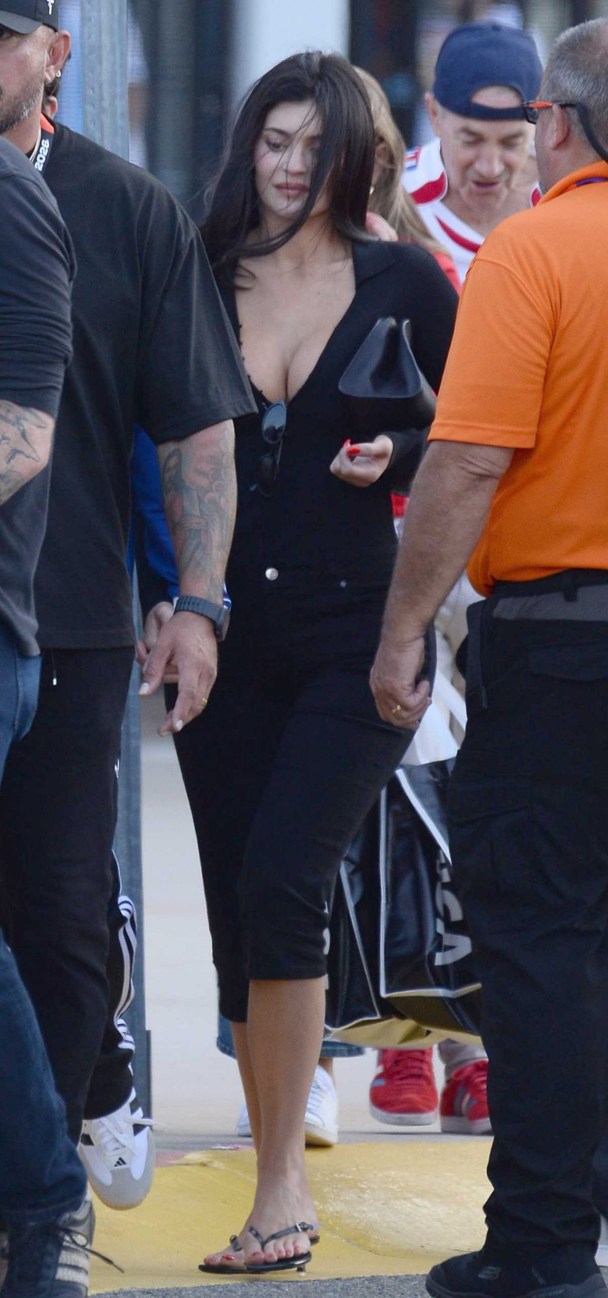 Kylie Jenner in a Black Ensemble